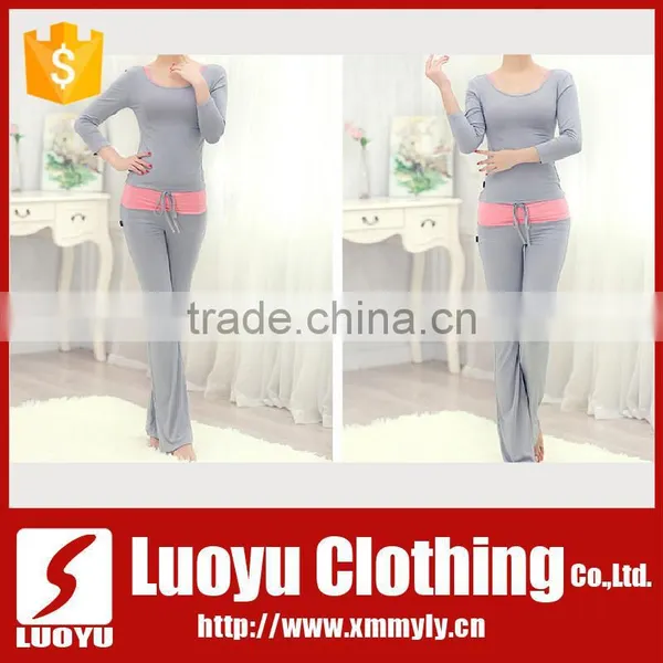 2017 Spring Long Sleeve Running Yoga Sports Gym Wear Suit photo-2