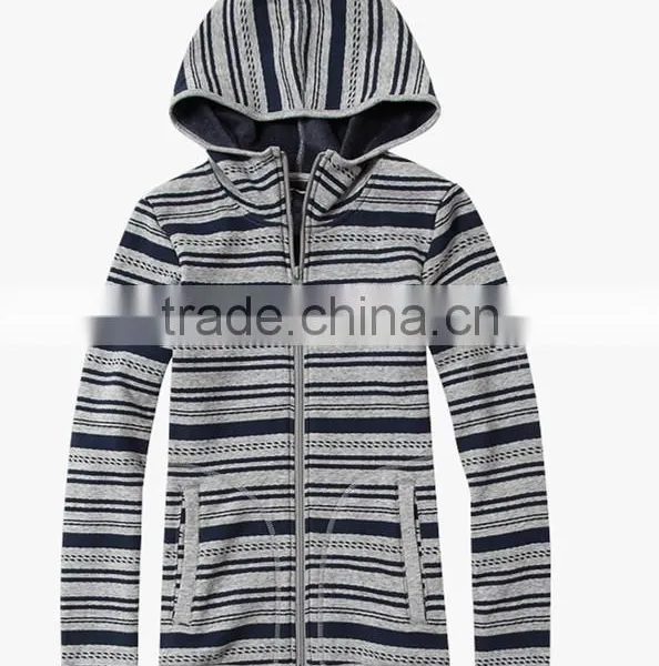 Women Man Polar Fleece Hoodies Stripe Flower Printed Patern photo-2