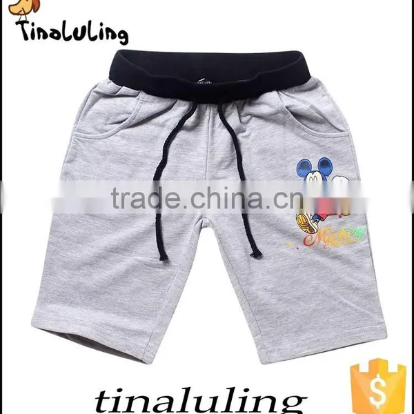 Tinaluling Wholesale Factory Shorts Boys Black Mickey Pants photo-2