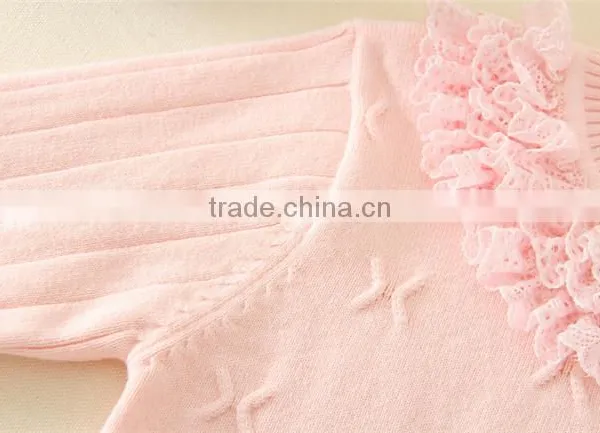 2015 New Snow White Color Children Sweater Long Knitwear Kids Girls Sweater From Chinese Factory photo-4