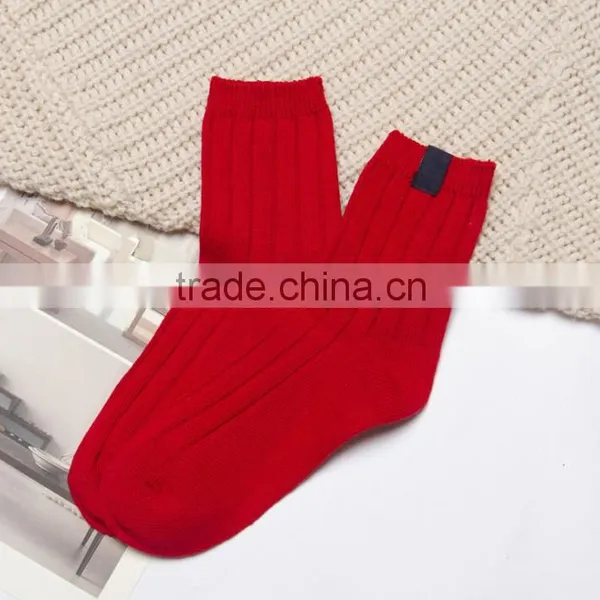 Zm21801a Pure Color Wholesale Women Winter Socks photo-5
