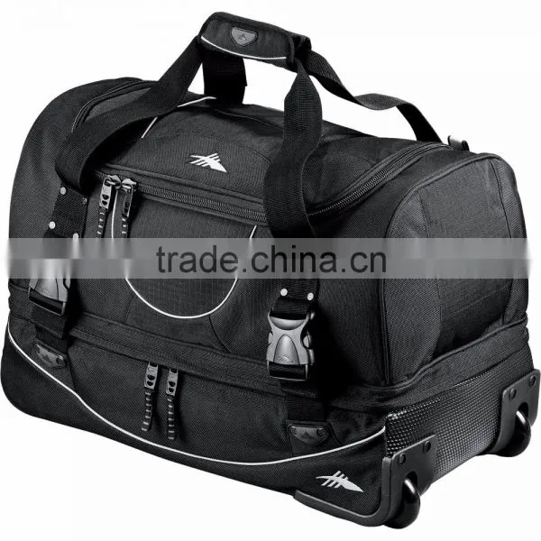 High Sierra 22" Carry-On Rolling Duffel Bag - Has a Drop-bottom Lower Compartment for Shoes and Clothes and Comes With Your Logo photo-5