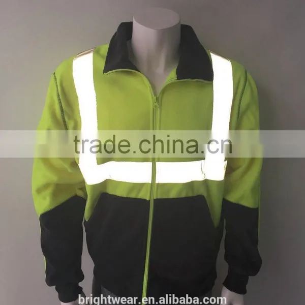 Two-color High Visibility Polar Jacket With Reflective Tapes Meet AS/NZ 1906.4:2010 photo-3