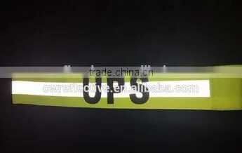 2017 China New Design 3m Reflective Yellow Armband photo-5