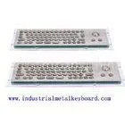 Mini USB Industrial Keyboard With Trackball 800dpi , 68 Keys Silicon Rubber Switch