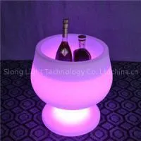 Multipurpose Round Cup Shape LED Ice Bucket