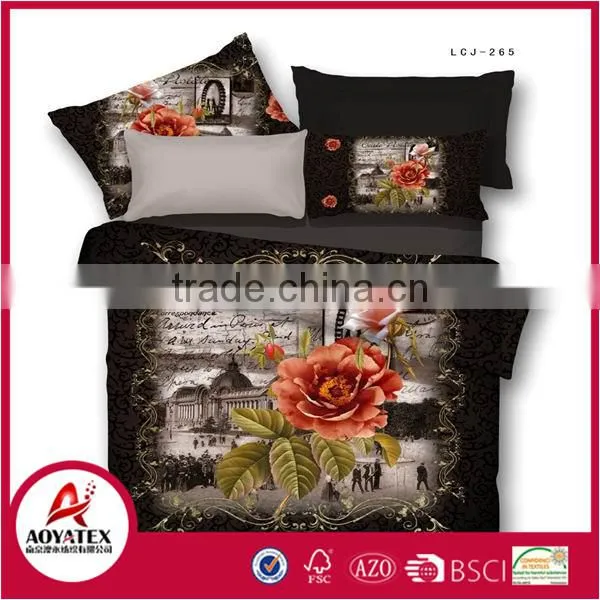 2016 New Style 13372 60*40s Reactive Printed 3D Animal Bedding Sets photo-3