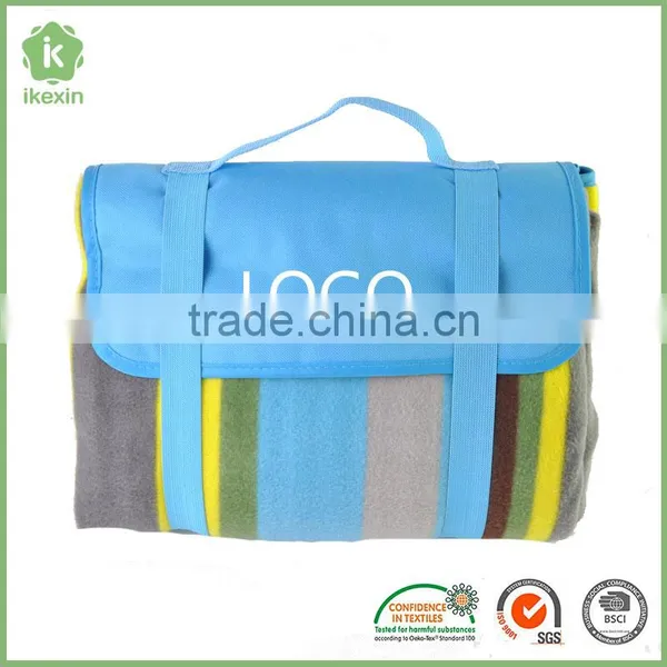 Beach Portable Yarn Dyed Waterproof Picnic Blanket photo-6