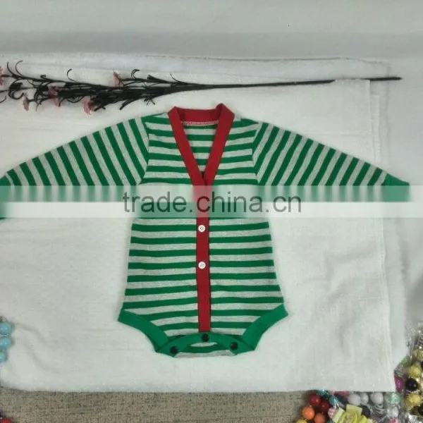Infant Bodysuit Newborn Stripe Romper Baby Winter Romper Boys Bodysuit Baby Christmas Romper