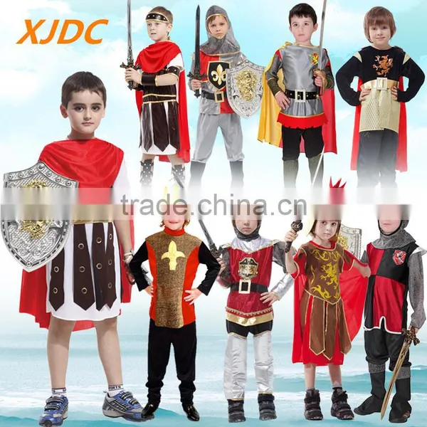 Hot Sale Cosplay Warrior Design Children Roman Halloween Costume photo-4