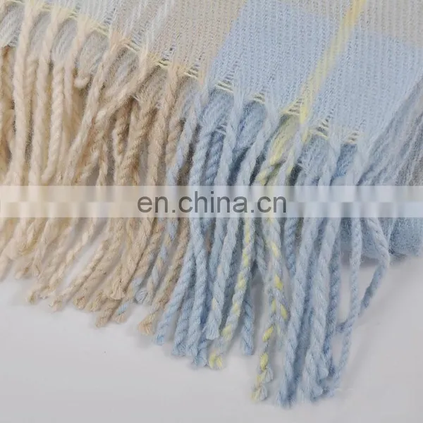 New Autumn And Winter Cashmere Scarf Magic Color Plaid Print Scarf photo-4