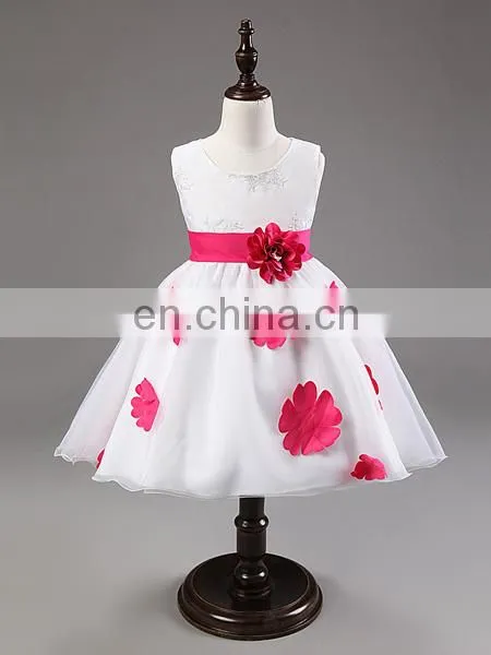 China Boutique Clothing Children Fancy White Wedding Dress Baby Girl Clothes photo-2