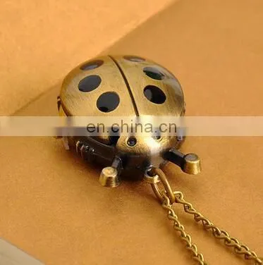 Fashion Reaver With Active Wings Design Pocket Watch Chains Necklaces Reaver Pendant Quartz Long Chain Watch photo-3