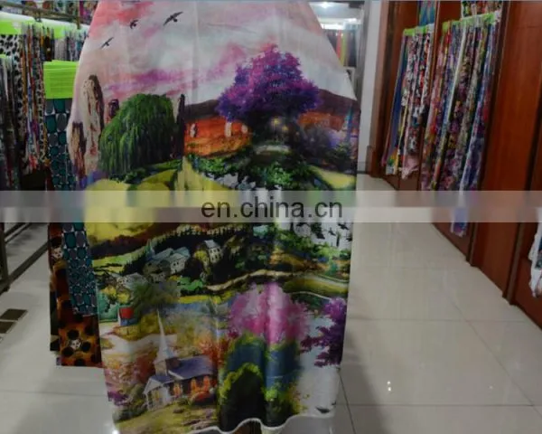 2014 European Design Digital Printing Silk Fabric for Dress photo-3