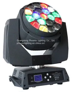Pro LED Lighting, Осветительное оборудование для дискотеки, 19*15W LED двигающаяся прожекторная головка с зумом