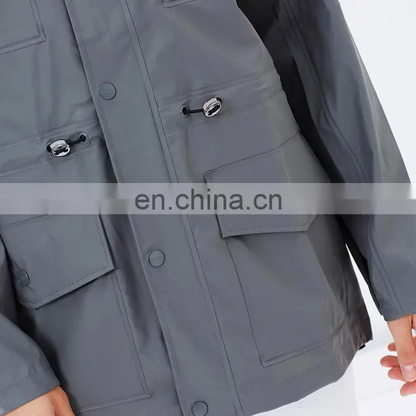 Machine Wash 50% PU 50% Polyester Simple Goose Down Jacket photo-3