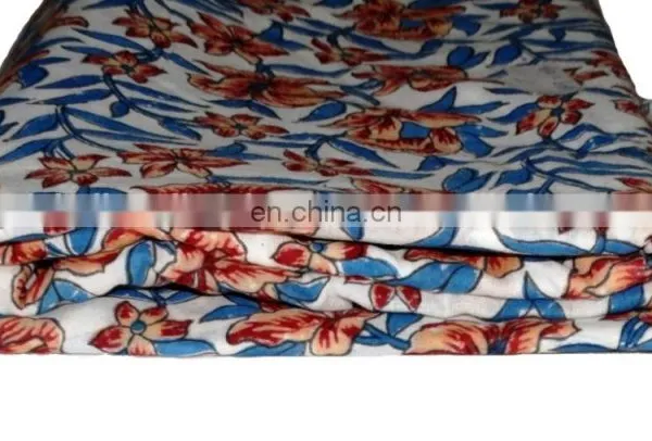 Cotton Fabric Hand Block Print Sewing Cotton Natural Print Fabric photo-3