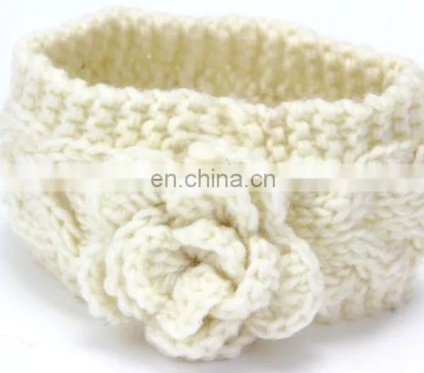 Winter New Fashion Knitted Camellia Twist Braided Baby Warm Hairband Children Kids Hair Accessories photo-3