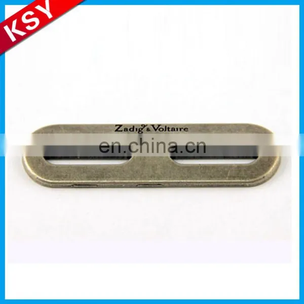 High Quality Engraving Metal Label Brass Logo Plate Handbag Engravable Tag photo-3