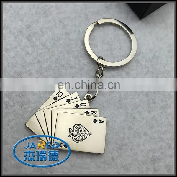 Promotional Keychain With Logo Poker Keychain Metal Letter Keychain photo-4