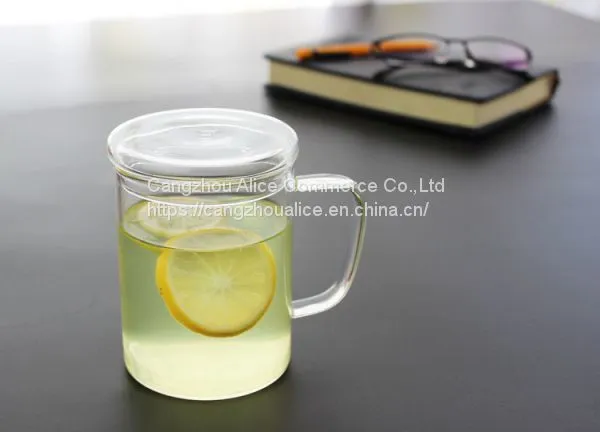 High Quality Fashion High Borosilicate Glass Tea Cups With Handle photo-3