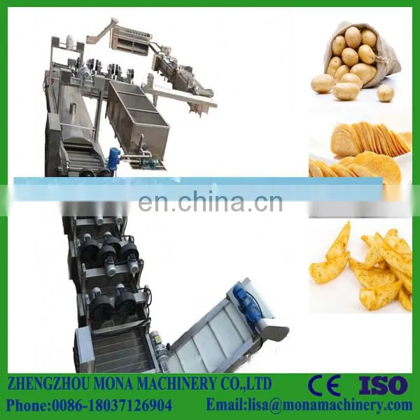 Output 30- 1000 Kg/h Electric Potato Chips Making Machine Frozen French Fries Production Line photo-5
