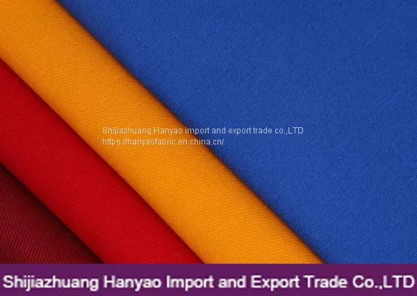 Yarn Card Dyed Drill Woven Fabric CVC 60/40 21x21 108x58 for Workwear Uniform