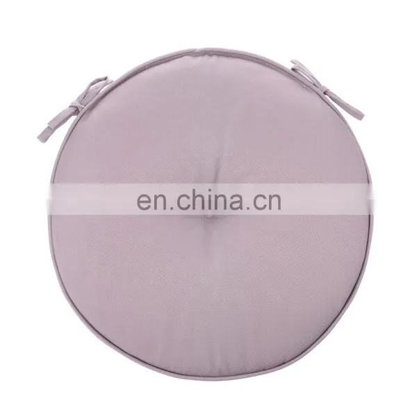 Recycle Set of 4 Seat Cushions With Ties Round Chair Pads for Armchairs Garden Outdoor Indoor Chairs photo-4