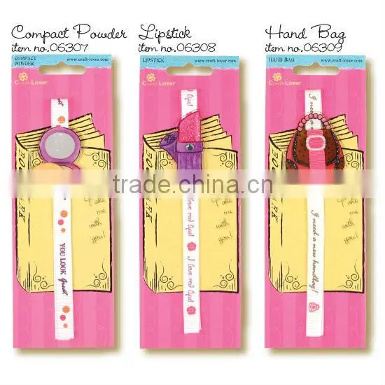 Promotional Decoration Fashion Icons Girl Ribbon Bookmark photo-4
