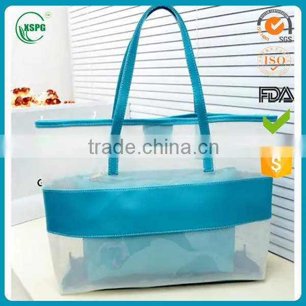 Promotioal Beautiful Pvc Button Closure Bag / Fashion Lady Bags photo-5