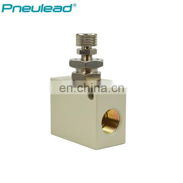 Pneulead Type QS-03 3/8'' Pneumatic Air Manual One Way Solenoid Throttle Flow Control Valve photo-2