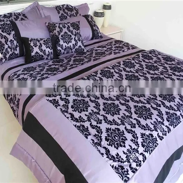 Patchwork Quilted Lace Comforter photo-5