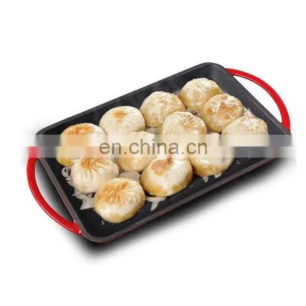Enamel Cast Iron Rectangle Grill Griddle Frying Pan Cooking Grill Pan photo-2