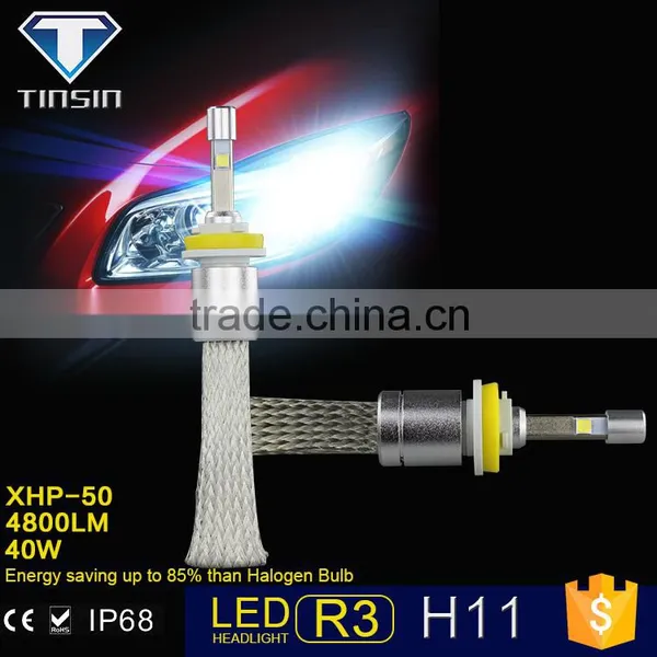 Auto Led Headlight Each Bulb H4 H7 HB3 HB4 H11 Car Led Head Light photo-3