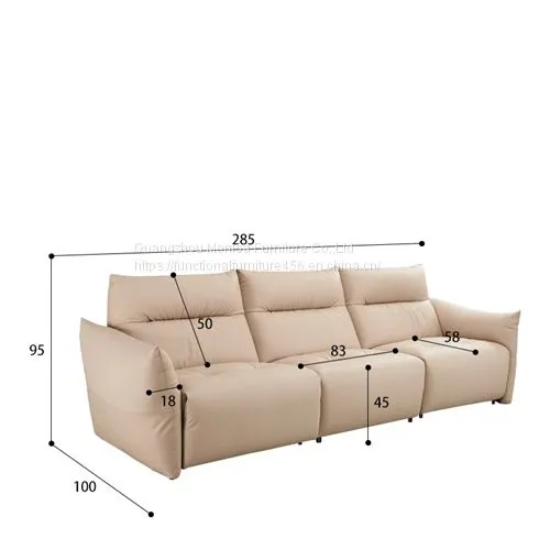 New Soft Bag Caterpillar Functional Sofa Modern Minimalist Designer Living Room Size Apartment Leather Sofa Combination photo-5