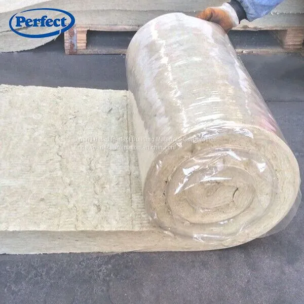 Thermal Insulation Materials FM Certificate Rock Wool Blanket With Aluminum Foil FSK Facing /wire Mesh photo-4