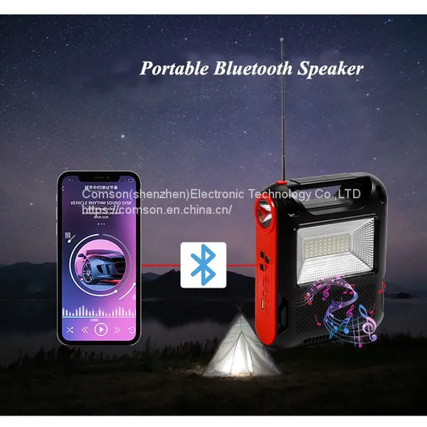 Portable Bluetooth Speaker With Torch Light and Bulbs for Outdoor Camping photo-4