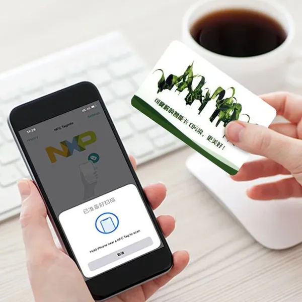 Customized RFID Contactless 13.56MHz NFC Card / Label / Sticker For Social Media Smart Home photo-2