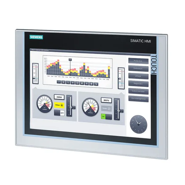 6AV2124-0MC01-0AX0 Siemens Touch screen SIMATIC HMI TP1200 Comfort, Smart panel 12\