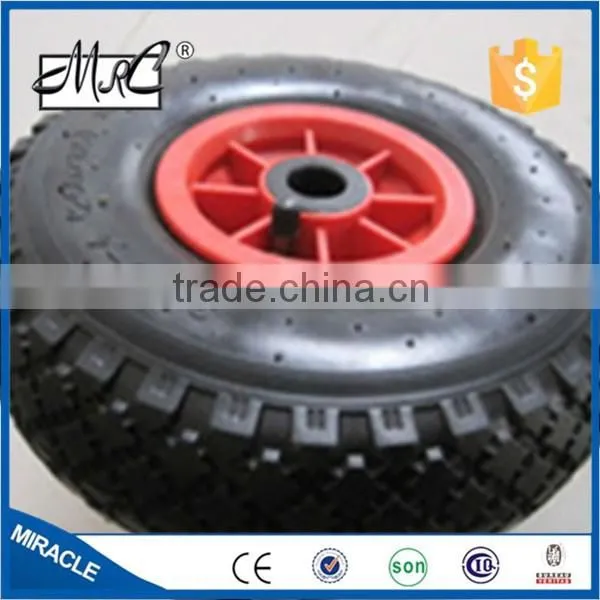Top Quality Small Pneumatic Trolley Rubber Tyre Wheelbarrow Wheel 3.00-4 photo-4