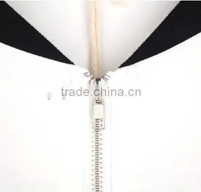 In the Fall of the New Female Fashion Leisure Short Coat Black and White Stitching Fleece Jacket Dress photo-5