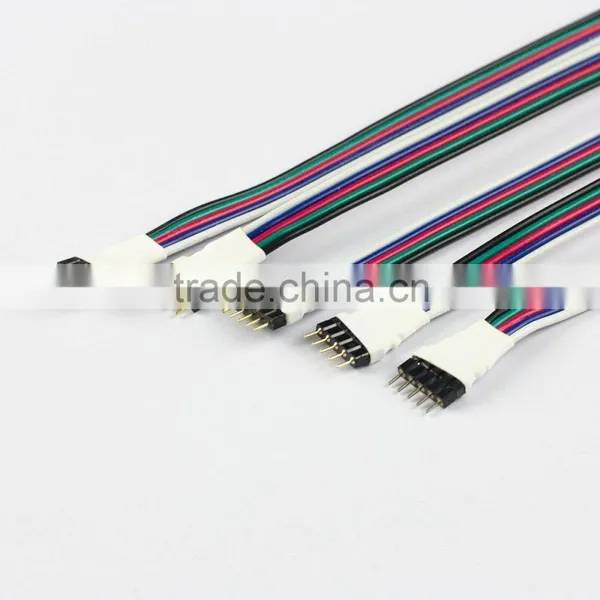 5Pin Male Connector Wire Cable For Flexible 5050 RGBW LED Strip photo-2