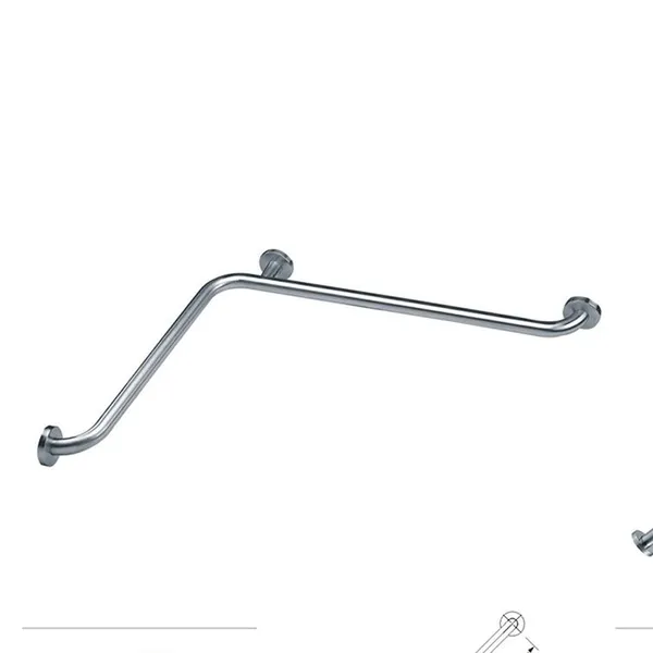 304 Stainless Steel Disabled Washroom Shower Handrail， Handicap Safety Toilet Rail Bathroom Hand Grab Bar photo-2