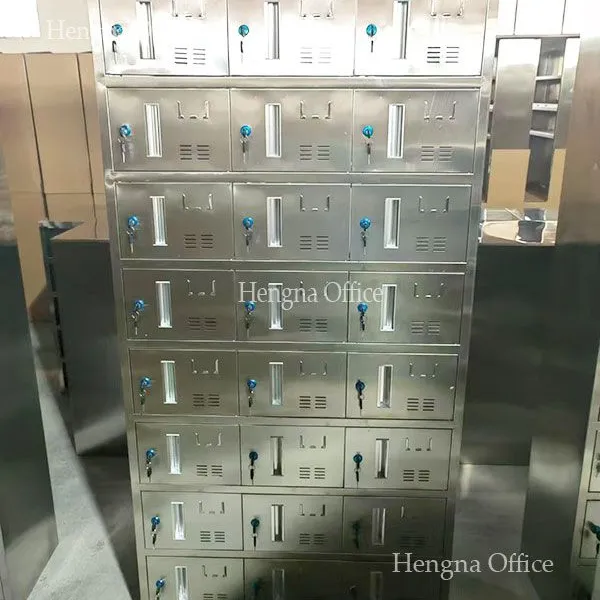 24-Door Stainless Steel Office Locker — 71