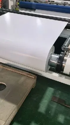 Cast Mirrow Coated Paper Jumbo Roll Hot Melt Adhesive Glassine Liner For Barcode Food Commodity Label Raw Material photo-2