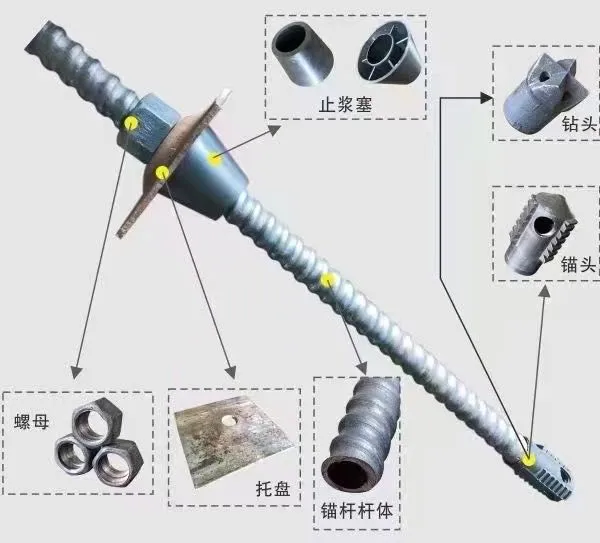 Threaded Hollow Anchor Rod 36mm for Soil Nailing and Retaining Wall Construction