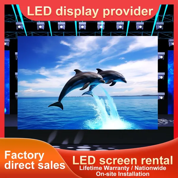 High-definition LED Stage Rental Screen Outdoor Wedding Atmosphere Performance P3.91 LED Full-color Mobile Electronic Display Screen photo-2