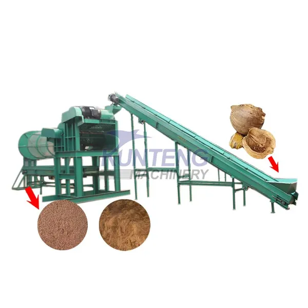 Palm Coconut Shell Fiber Extracting Machine Coconut Coir Fiber Extraction Machine Production Line