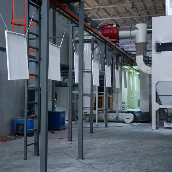 Automatic Electrostatic Powder Coating Line, 380V, 16-Gun System, 30m/min Chain Speed, PLC photo-4