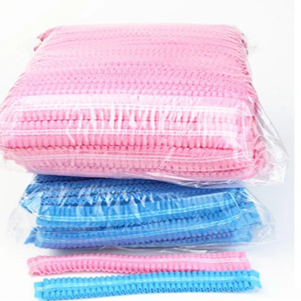 High Elastic Disposable Clip Cap Hairnet Hospital Nurse Caps Mob Cap RX Model for Salon